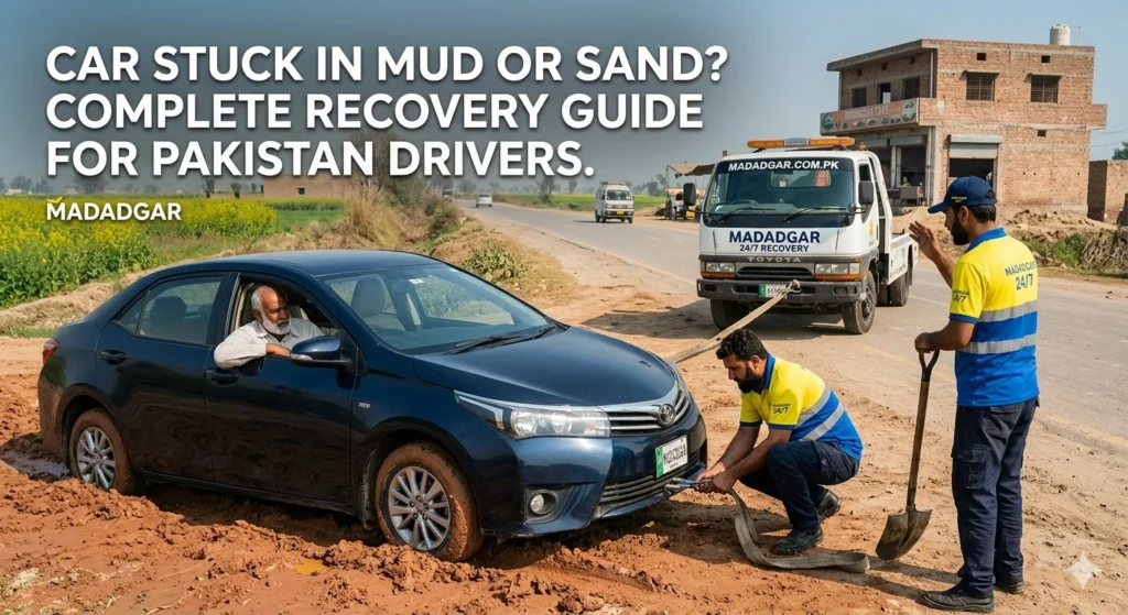 Car Stuck in Mud or Sand Complete Recovery Guide for Pakistan Drivers