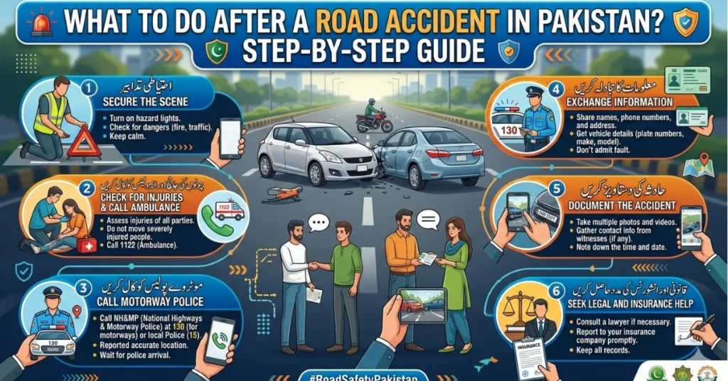 What to Do After a Road Accident in Pakistan Step-by-Step Guide