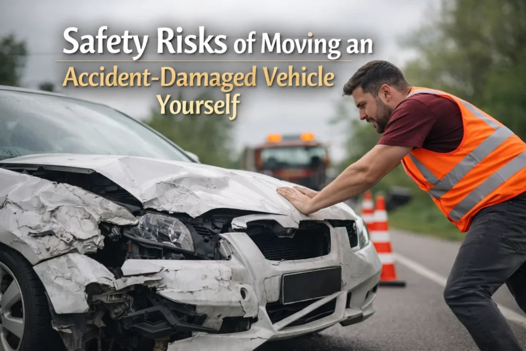 Safety Risks of Moving an Accident-Damaged Vehicle Yourself