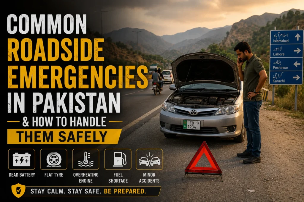 Common Roadside Emergencies in Pakistan & How to Handle Them