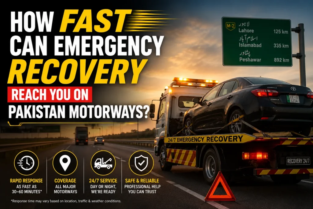 How Fast Can Emergency Recovery Reach You on Pakistan Motorways